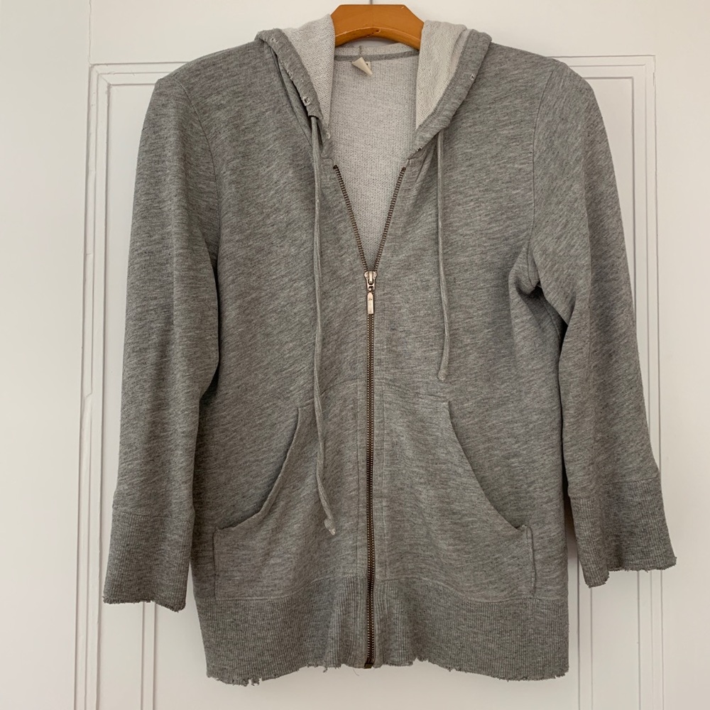 Free people 3/4 SLV hoodie